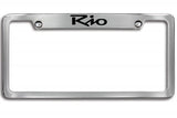 Kia Rio License Plate Frames / Chrome - Midtown Accessories