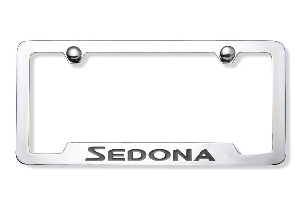 Kia Sedona License Plate Frames / Chrome - Midtown Accessories