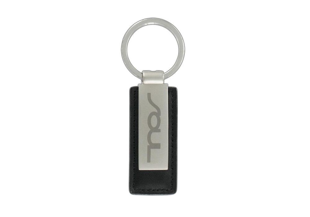 Black Leather Kia Soul Key Chains