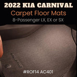 2022 Kia Carnival 8-Passenger Floor Mats