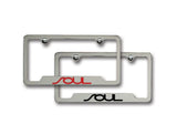 Kia Soul License Plate Frames with Lower Logo
