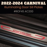 Kia Carnival Illuminating Door Sill Plates for 2022 - 2024 Kia Carnival