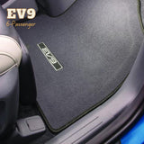 Gray Kia EV9 6-Passenger Carpet Floor Mats