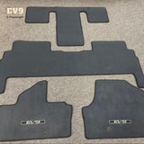 Navy Kia EV9 6-Passenger Carpet Floor Mats