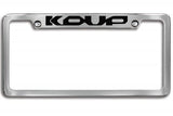Kia Koup License Plate Frame / Upper Logo / Chrome