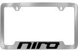 Kia Niro License Plate Frames / Chrome