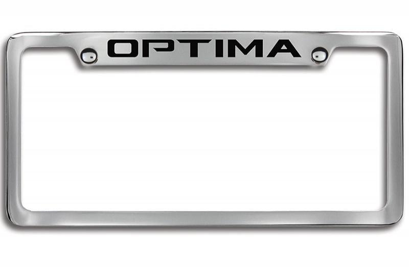 Kia Optima License Plate Frames / Chrome - Midtown Accessories