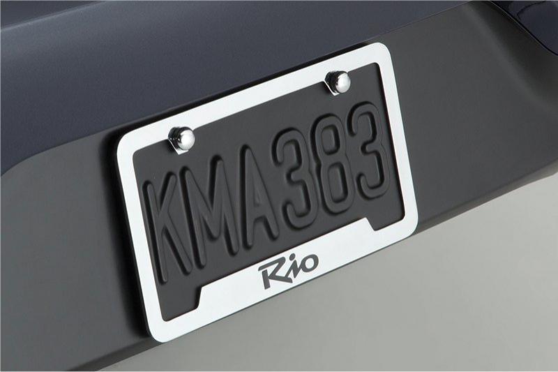Kia Rio License Plate Frames / Chrome - Midtown Accessories