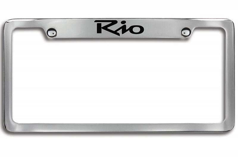 Kia Rio License Plate Frames / Chrome - Midtown Accessories