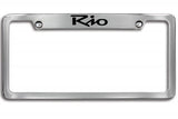 Kia Rio License Plate Frames / Chrome