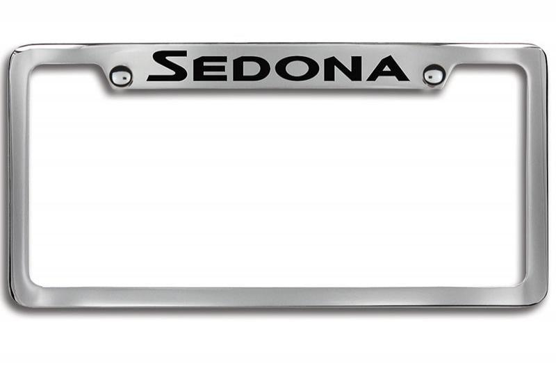 Kia Sedona License Plate Frames / Chrome - Midtown Accessories